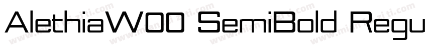 AlethiaW00 SemiBold Regular字体转换